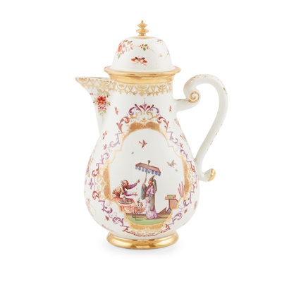 Lot 5 - MEISSEN COFFEE POT AND COVER