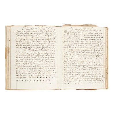 Lot 141 - Recipe Book, 1737