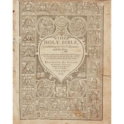 Lot 160 - Bible; English; Authorised