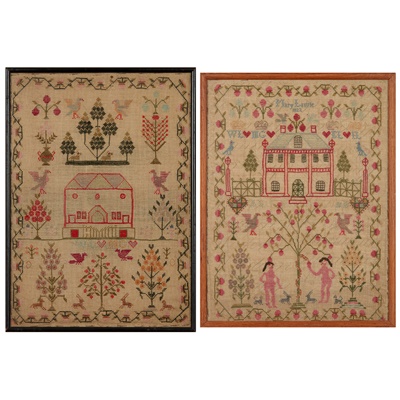 Lot 236 - TWO SCOTTISH HOUSE SAMPLERS