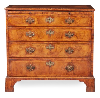 Lot 66 - GEORGE I WALNUT CHEST OF DRAWERS