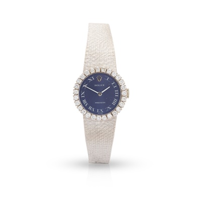 Lot 140 - Rolex: a diamond-set wristwatch
