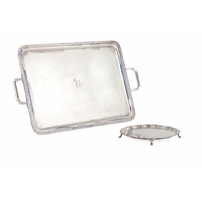 Lot 70 - A 1930s twin-handled tray