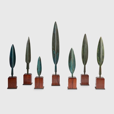 Lot 81 - COLLECTION OF LURISTAN PERSIAN SPEAR HEADS