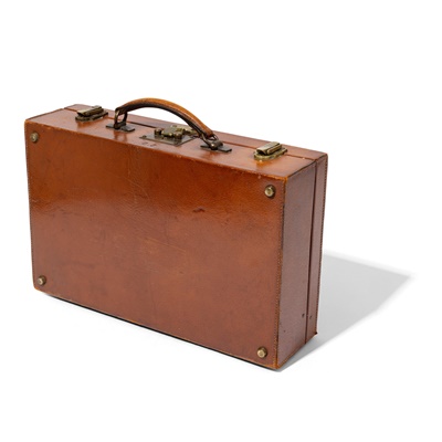 Lot 54 - Hermès: A brown leather case