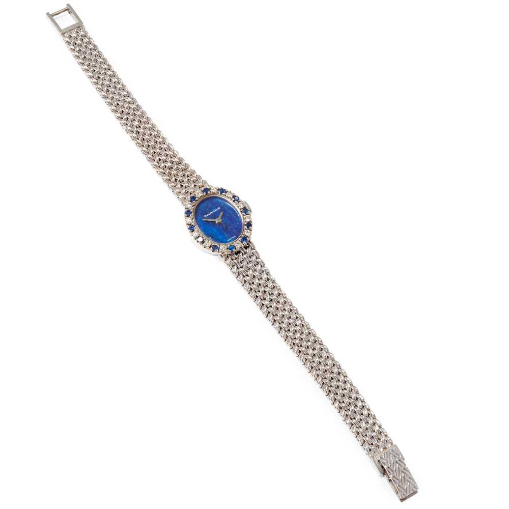 Lot 32 - Bueche-Girod: A sapphire and diamond cocktail watch