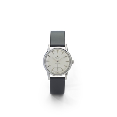 Lot 212 - Zenith: A stainless steel wristwatch