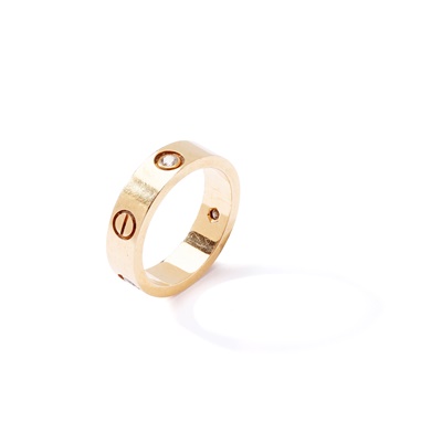 Lot 160 - Cartier: A diamond-set 'Love' ring