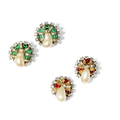 Lot 101 - Chanel: Two pairs of earrings