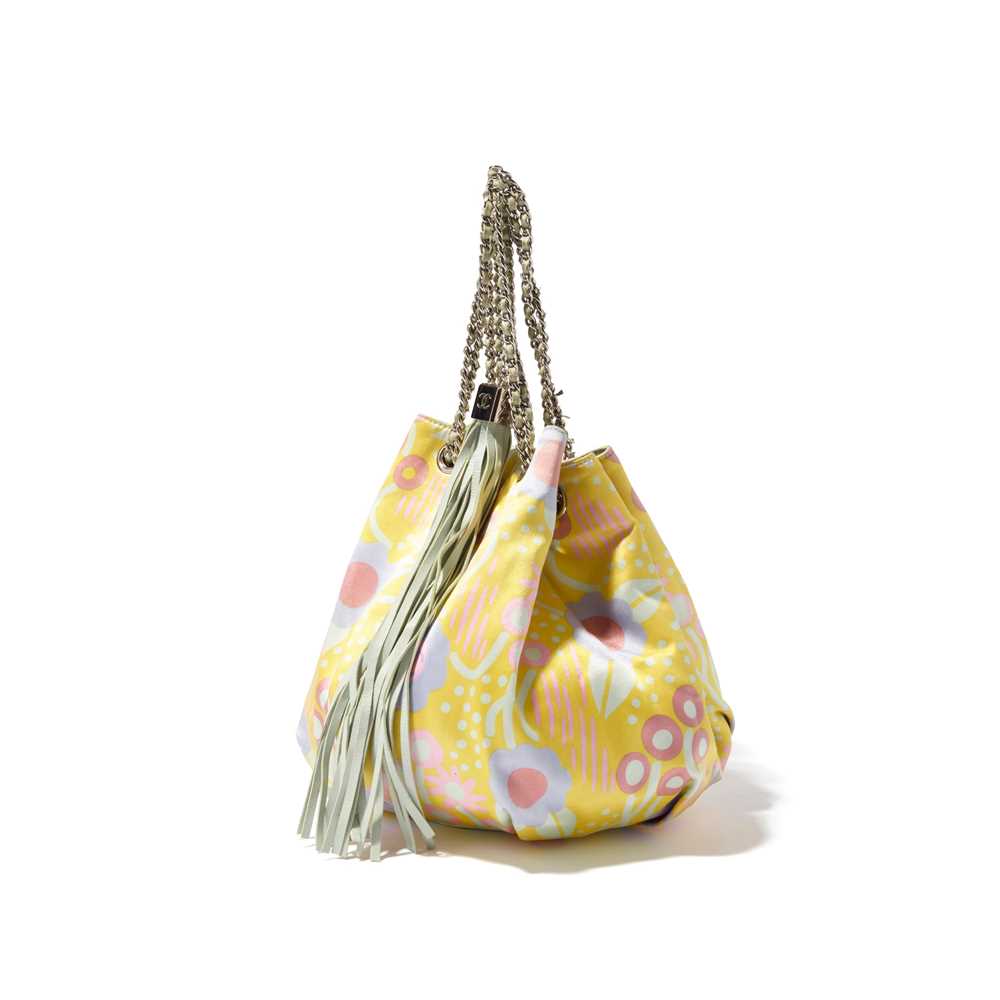 Lot 1 - Chanel: A Satin Flower bucket bag