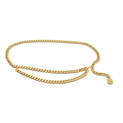 Lot 93 - Chanel: A Gilt Medallion Chain Belt