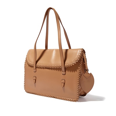 Lot 5 - Alaia: A tan leather shoulder bag