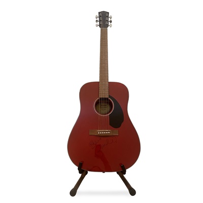 Lot 33 - FENDER FSR DC-60 DREADNOUGHT ACOUSTIC GUITAR, SIGNED BY PAOLO NUTINI