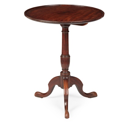 Lot 26 - A GEORGE III SNAP-TOP OCCASIONAL TABLE