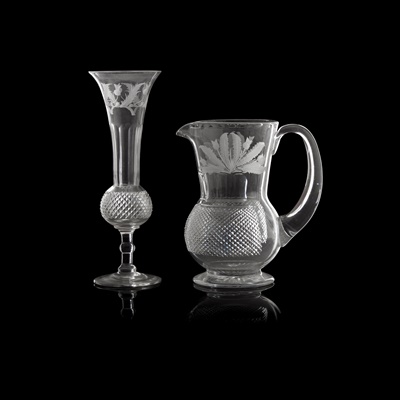 Lot 29 - A SUITE OF EDINBURGH CRYSTAL 'THISTLE' PATTERN GLASS