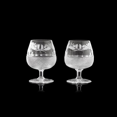 Lot 29 - A SUITE OF EDINBURGH CRYSTAL 'THISTLE' PATTERN GLASS