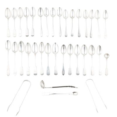 Lot 139 - ABERDEEN - A COLLECTION OF SCOTTISH PROVINCIAL FLATWARE
