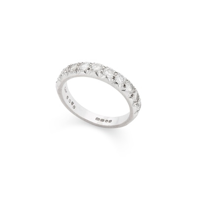 Lot 10 - A diamond half-eternity ring