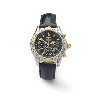 Lot 202 - Breitling: A stainless steel wristwatch