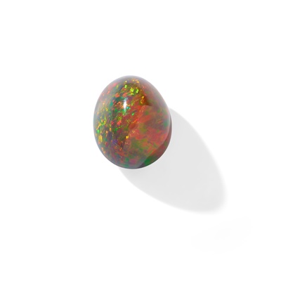 Lot 25 - An unmounted black opal