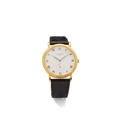 Lot 196 - Patek Philippe: A fine 18ct gold wristwatch