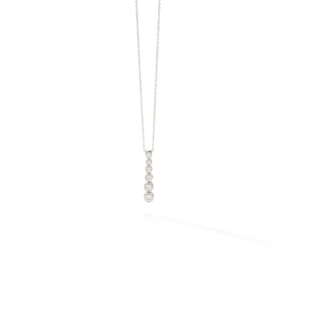Lot 28 - Tiffany & Co: A diamond 'Jazz' pendant