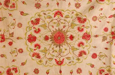 Lot 168 - A Morris & Co embroidered panel, printed in...
