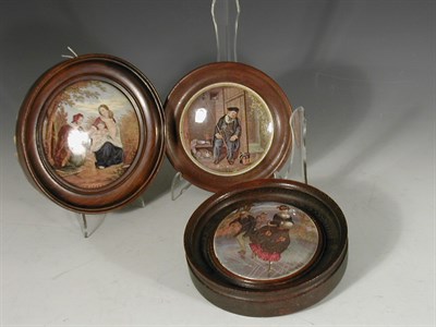 Lot 36 - A collection of five framed 19th century...