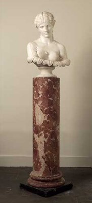 Lot 149 - 19th century English school A marble bust of a...