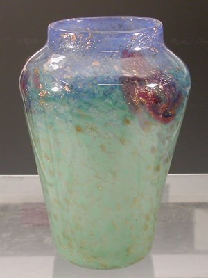 Lot 17 - A Monart shouldered vase, with cylindrical rim,...