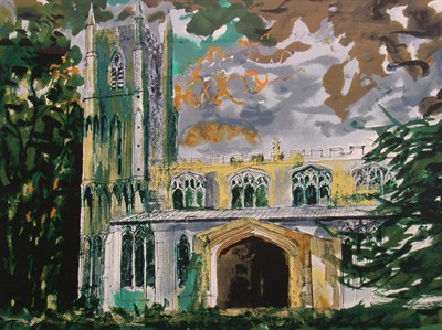 Lot 104 - JOHN PIPER CHURCH TOWER Signed, pencil and...