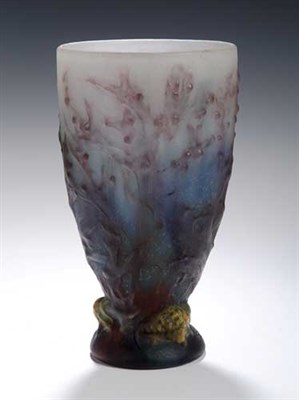 Lot 58A - An Amalric Walter pate de verre vase, designed...