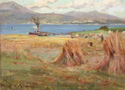 Lot 154 - WILLIAM JAMES LAIDLAY ARRIVAL OF THE FERRY...