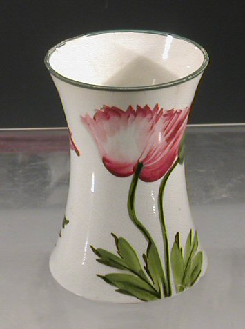 Lot 86 - A Wemyss 'Poppy' beaker vase, painted with...