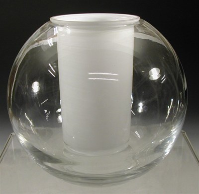 Lot 53 - A Timo Sarpaneva glass vase, in two sections,...