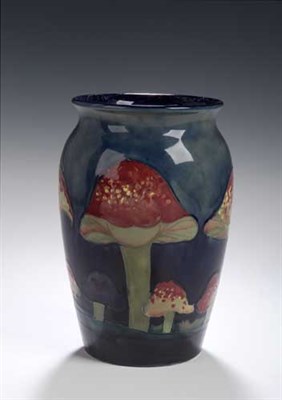 Lot 202 - A Moorcroft tapering vase, with flared rim,...