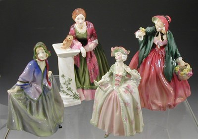 Lot 157 - Four Royal Doulton figures, 'Sweet Anne'...
