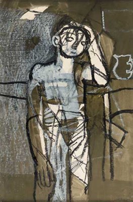 Lot 77 - KEITH VAUGHAN(1912-1977) BOY WITH JUG Signed...