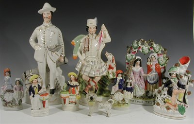Lot 47 - A 19th century Staffordshire bower group