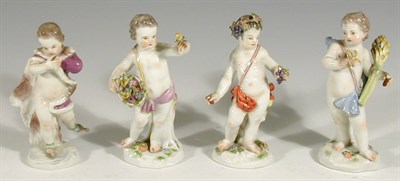 Lot 77 - A set of four Meissen style figures