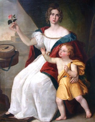 Lot 95 - Painting - Woman with Child >