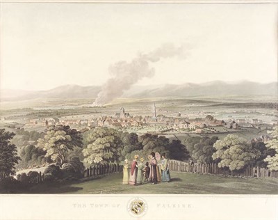 Lot 2 - Clark, I The Town of Linlithgow, hand-coloured...