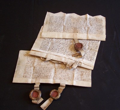 Lot 37 - Land Charters Manuscript indenture, dated 21...