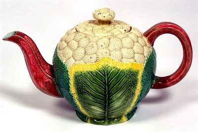Lot 53 - A 19th century Copeland majolica teapot