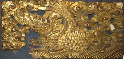 Lot 173A - A 19th century Chinese giltwood panel