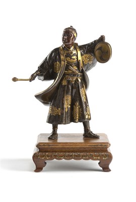 Lot 208 - A Japanese komai bronze figure of a warrior<br/>Meiji period
